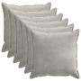 Párna huzat 6 pcs houten világosszürke 80 x 80 cm