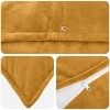 Párna huzat 6 pcs houten sárga 80 x 80 cm mikroszálas plüss