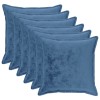 Párna huzat 6 pcs houten világoskék 80 x 80 cm flanell