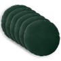 Párna huzat 6 pcs heerlen sötétzöld ø 30 cm bársony