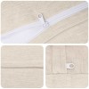 Párna huzat 2 db heerlen krémszínű ø 30 cm chenille szövet