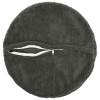 Párna huzat 2 pcs heerlen sötétszürke ø 30 cm bouclé