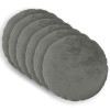 Párna huzat 6 pcs heerlen sötétszürke ø 30 cm flanell