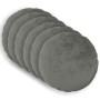 Párna huzat 6 pcs heerlen sötétszürke ø 30 cm flanell