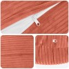 Párna huzat 2 pcs heerlen piros narancs ø 40 cm cord
