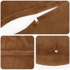 Párna huzat 2 pcs heerlen világos barna ø 40 cm flanell