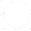 Párna huzat 6 db heerlen fehér ø 50 cm szövet