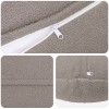 Párna huzat 6 pcs heerlen világosszürke ø 50 cm bouclé