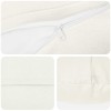 Párna huzat 6 db heerlen fehér ø 60 cm szövet