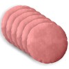 Párna huzat 6 pcs heerlen rózsaszín ø 60 cm bársony