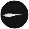 Párna huzat 2 pcs heerlen fekete ø 60 cm bouclé