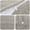 Párna huzat 2 pcs heerlen világosszürke ø 60 cm chenille szövet