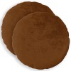 Párna huzat 2 pcs heerlen világos barna ø 60 cm flanell