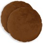 Párna huzat 2 pcs heerlen világos barna ø 60 cm flanell