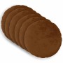 Párna huzat 6 pcs heerlen világos barna ø 60 cm flanell