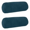 Párna huzat 2 pcs heerlen kék ø 15 x 40 cm bársony