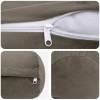 Párna huzat 2 pcs heerlen világosszürke ø 15 x 40 cm bársony