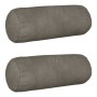Párna huzat 2 pcs heerlen világosszürke ø 15 x 40 cm bársony