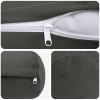 Párna huzat 2 pcs heerlen sötétszürke ø 15 x 40 cm bársony