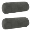 Párna huzat 2 pcs heerlen sötétszürke ø 15 x 40 cm bársony