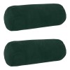 Párna huzat 2 pcs heerlen sötétzöld ø 15 x 40 cm bársony