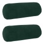 Párna huzat 2 pcs heerlen sötétzöld ø 15 x 40 cm bársony