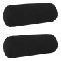 Párna huzat 2 pcs heerlen fekete ø 15 x 40 cm bársony