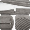 Párna huzat 2 pcs heerlen világosszürke ø 15 x 40 cm cord