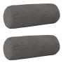 Párna huzat 2 pcs heerlen sötétszürke ø 15 x 40 cm cord