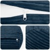 Párna huzat 6 pcs heerlen sötétkék ø 15 x 40 cm cord