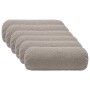 Párna huzat 6 pcs heerlen világosszürke ø 15 x 40 cm bouclé