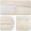 Párna huzat 2 pcs heerlen krémszínű ø 15 x 40 cm bouclé