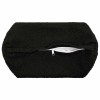 Párna huzat 2 pcs heerlen fekete ø 15 x 40 cm bouclé