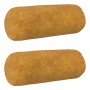 Párna huzat 2 pcs heerlen sárga ø 15 x 40 cm mikroszálas plüss