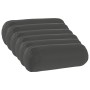 Párna huzat 6 pcs heerlen antracitszürke ø 15 x 40 cm