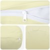 Párna huzat 6 pcs heerlen krémszínű ø 15 x 40 cm poliészter