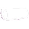 Párna huzat 2 pcs heerlen piros ø 15 x 40 cm poliészter
