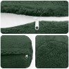 Párna huzat 6 pcs heerlen sötétzöld ø 15 x 40 cm bouclé
