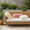 Párna huzat 2 pcs heerlen fehér ø 15 x 40 cm pv mikroplüss