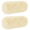 Párna huzat 2 pcs heerlen krémszínű ø 15 x 40 cm pv mikroplüss