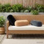 Párna huzat 2 pcs heerlen antracitszürke ø 15 x 40 cm