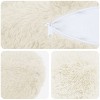 Párna huzat 2 pcs heerlen fehér ø 15 x 40 cm pv mikroplüss