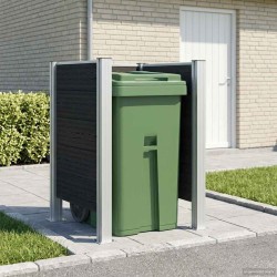 Hulladék gyűjtő kerítés szürke 85 x 85 x 115 cm