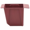 Virágboxok euro raklapokhoz 12 pcs barna 14 x 9 x 9,5 cm