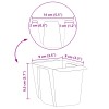 Virágboxok euro raklapokhoz 12 pcs zöld 14 x 9 x 9,5 cm