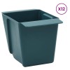 Virágboxok euro raklapokhoz 12 pcs zöld 14 x 9 x 9,5 cm