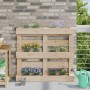 Virágboxok euro raklapokhoz 12 pcs világosszürke