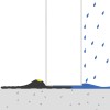 Garázspadló tömítés fekete és sárga 12 x 90 mm 5,5 m pvc