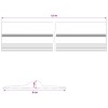 Garázspadló tömítés fekete és sárga 12 x 90 mm 5,5 m pvc