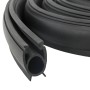 Garázs ajtó tömítés fekete 41 x 33 mm 5,5 m pvc